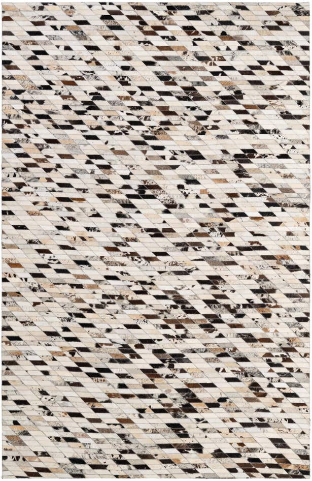 Detail image of 5' 1 x 7' 10 Cowhide - Patchwork Rug