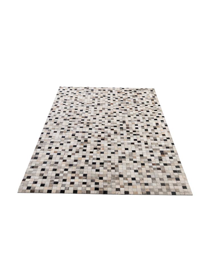 Detail image of 5' 2 x 8' 2 Cowhide - Patchwork Rug