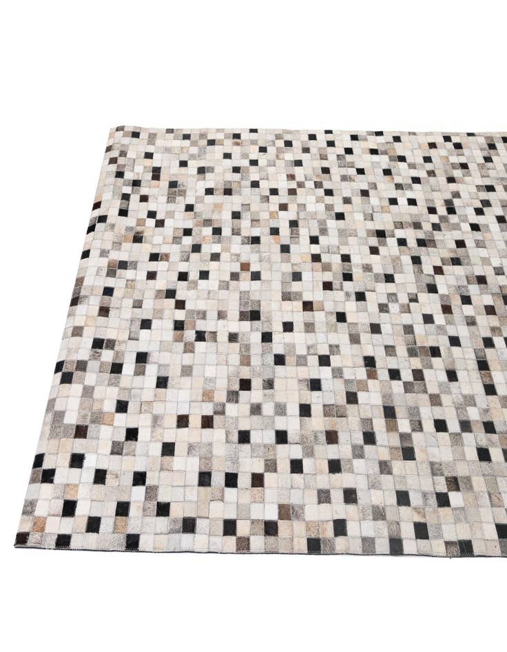 Detail image of 5' 2 x 8' 2 Cowhide - Patchwork Rug