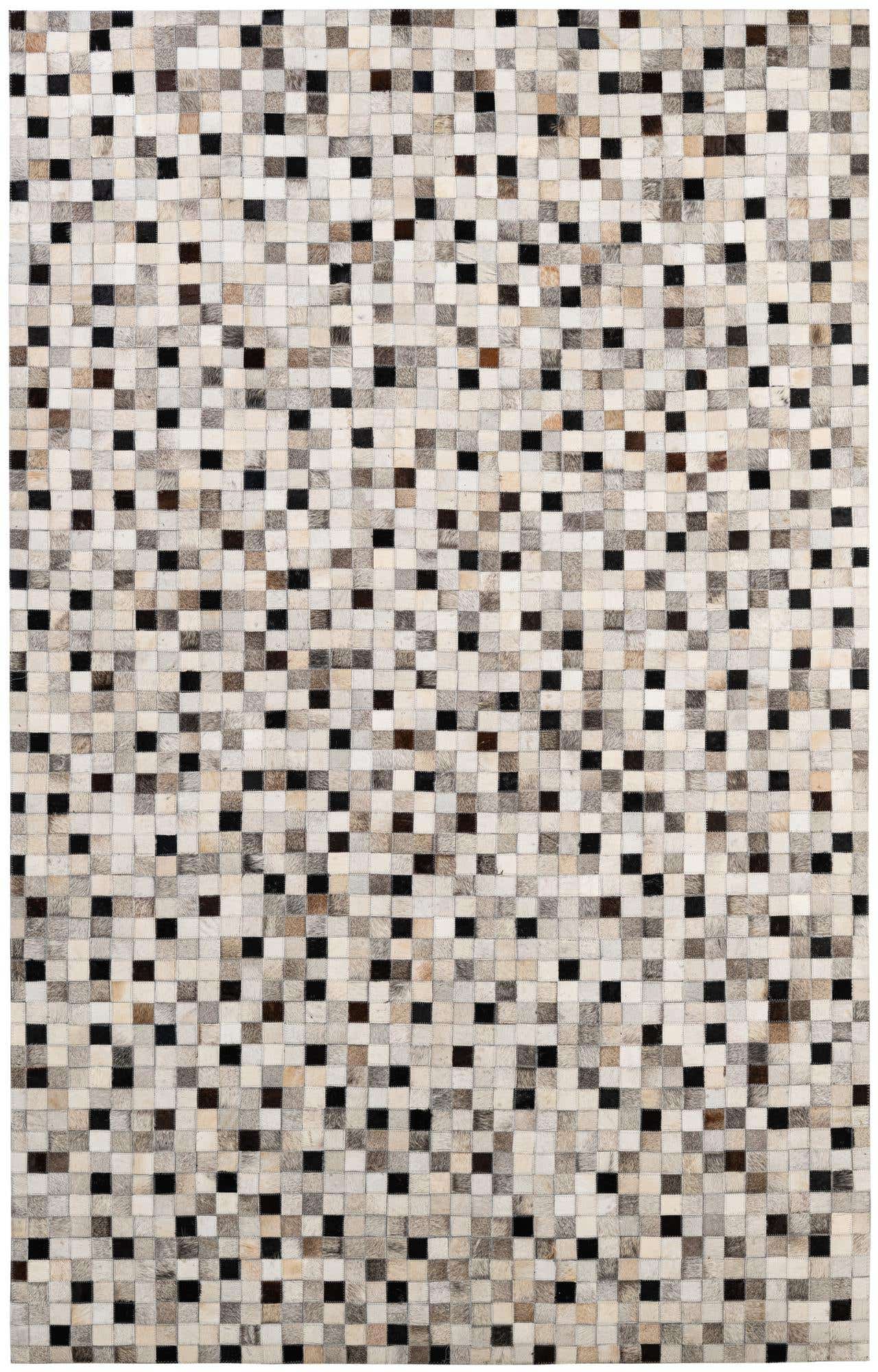 5' 2 x 8' 2 Cowhide - Patchwork Rug