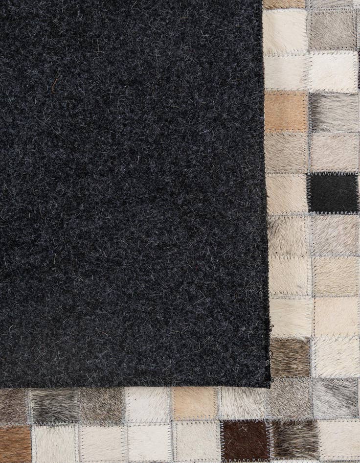 Detail image of 5' x 7' 11 Cowhide - Patchwork Rug