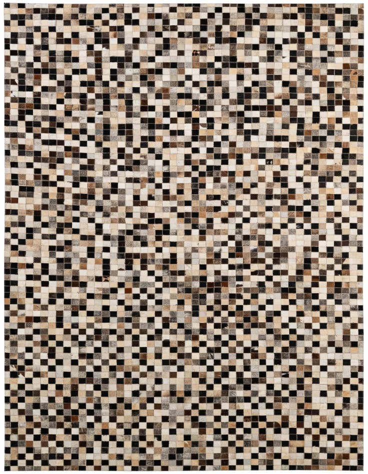 Detail image of 5' x 7' 11 Cowhide - Patchwork Rug