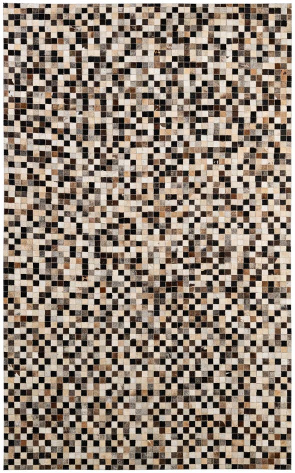 Detail image of 5' x 7' 11 Cowhide - Patchwork Rug