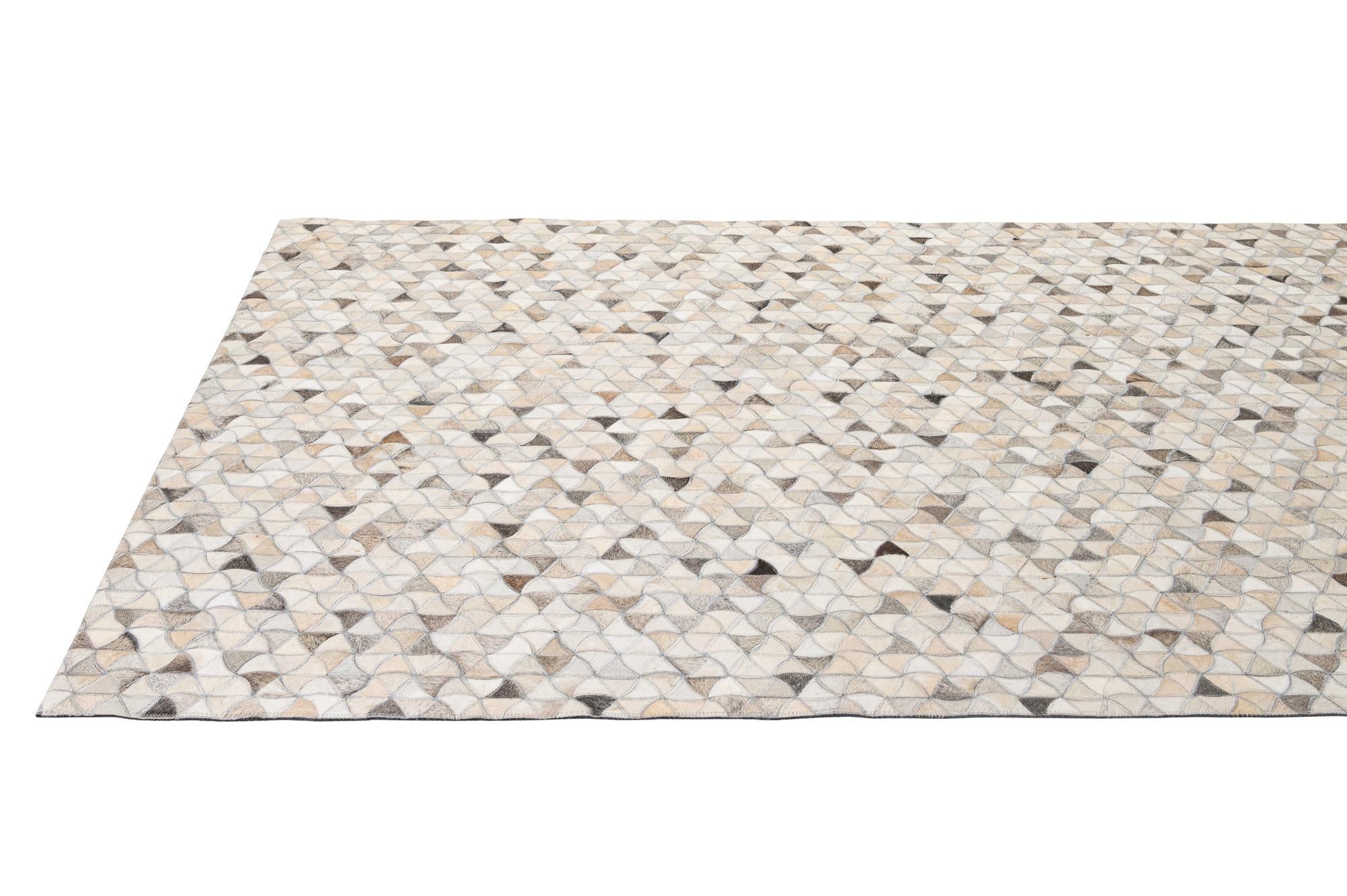 5' 2 x 8' Cowhide - Patchwork Rug