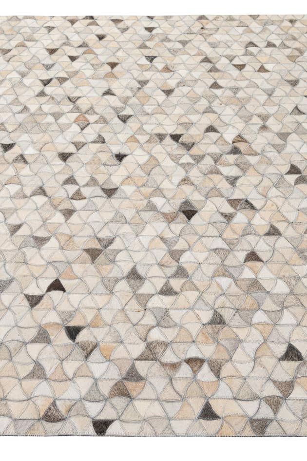 Detail image of 5' 2 x 8' Cowhide - Patchwork Rug