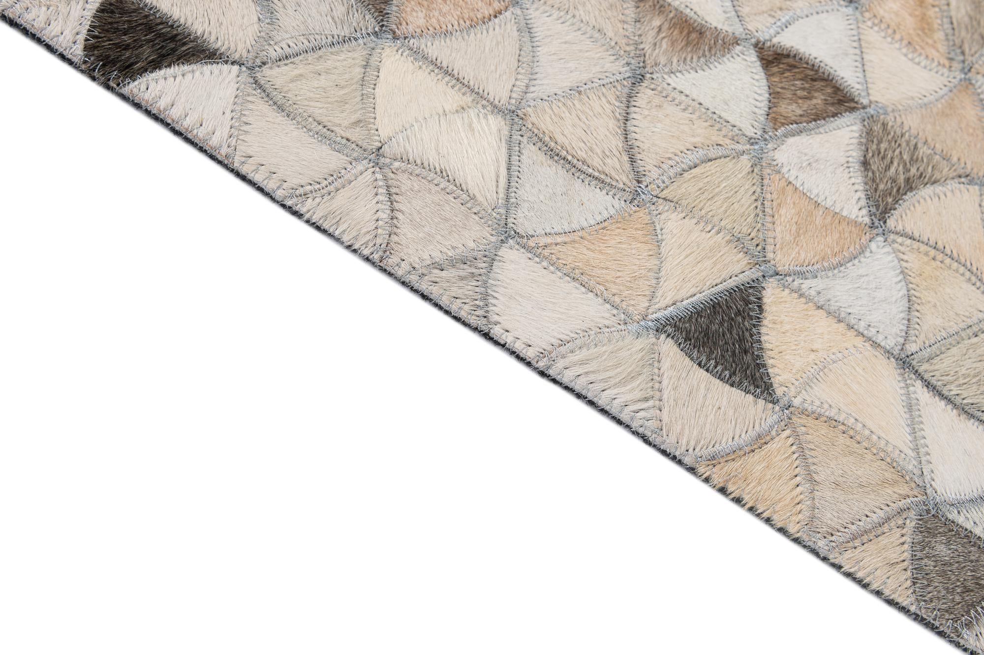 5' 2 x 8' Cowhide - Patchwork Rug