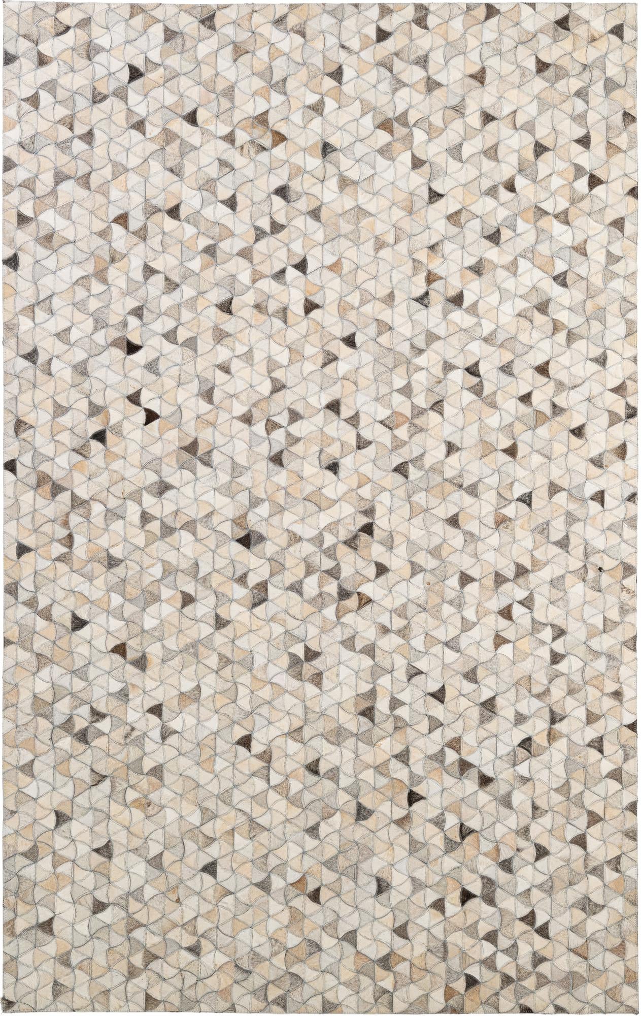 5' 2 x 8' Cowhide - Patchwork Rug
