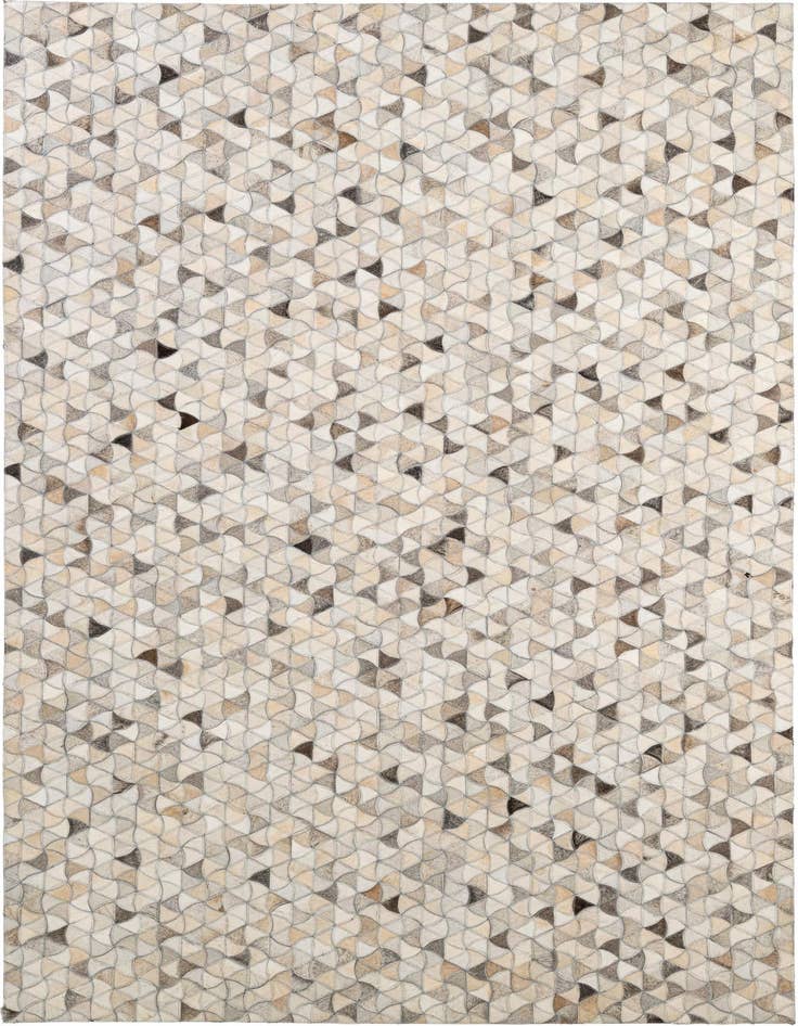 Detail image of 5' 2 x 8' Cowhide - Patchwork Rug