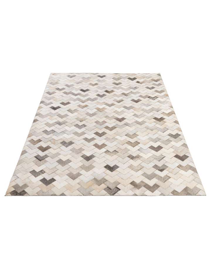 5' 3 x 7' 11 Cowhide - Patchwork Rug