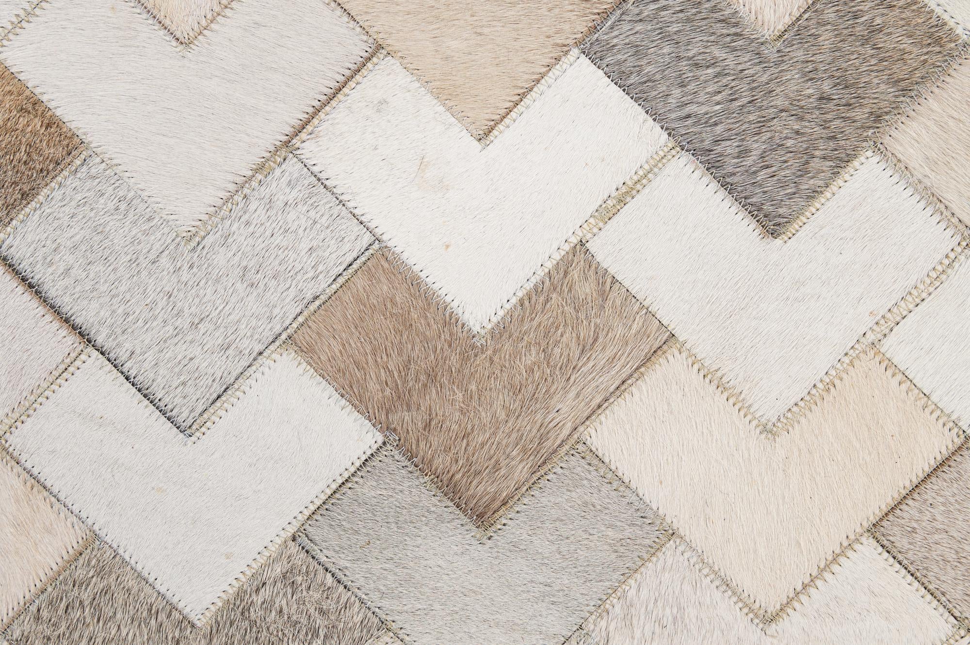 5' 3 x 7' 11 Cowhide - Patchwork Rug