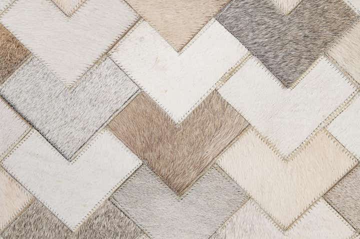 5' 3 x 7' 11 Cowhide - Patchwork Rug