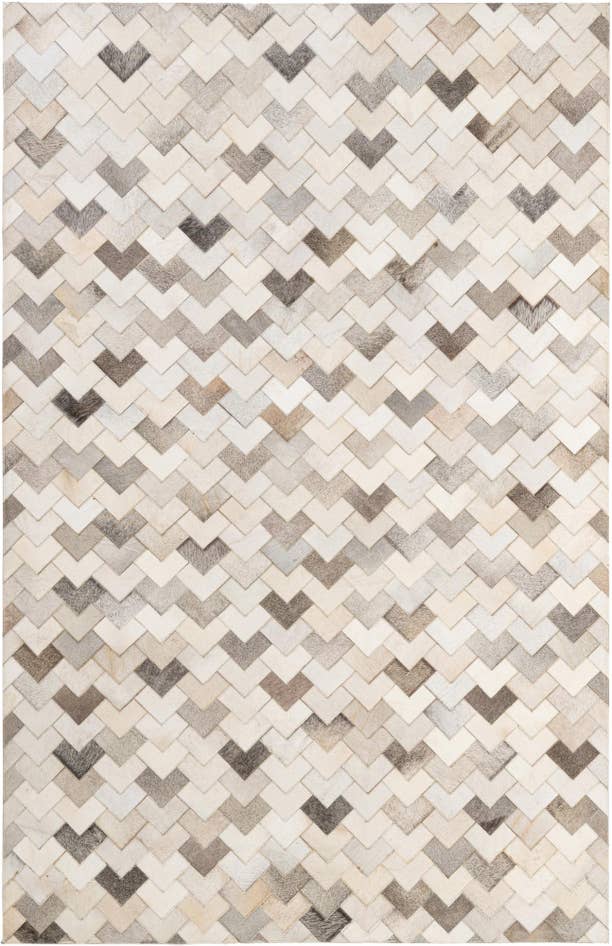 Detail image of 5' 3 x 7' 11 Cowhide - Patchwork Rug