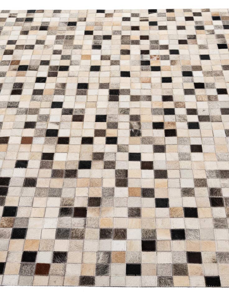 Detail image of 4' 11 x 8' 2 Cowhide - Patchwork Rug