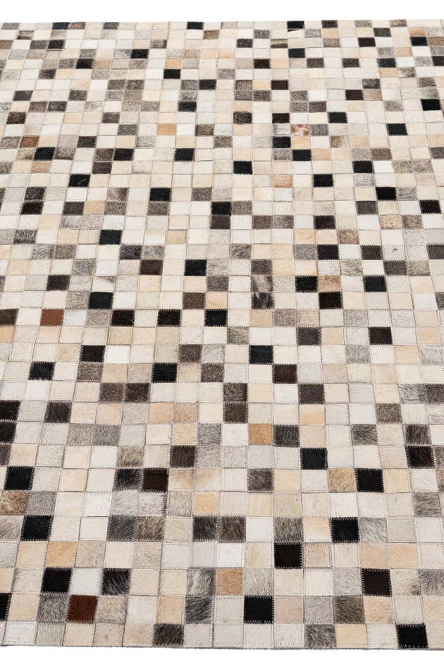 Detail image of 4' 11 x 8' 2 Cowhide - Patchwork Rug