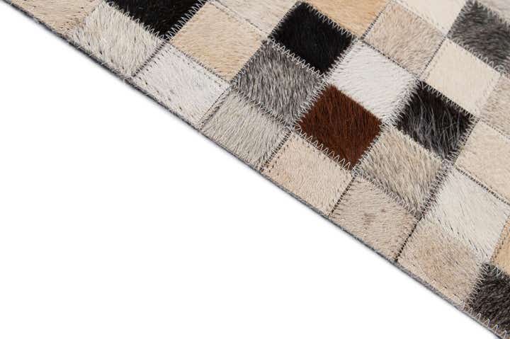 4' 11 x 8' 2 Cowhide - Patchwork Rug