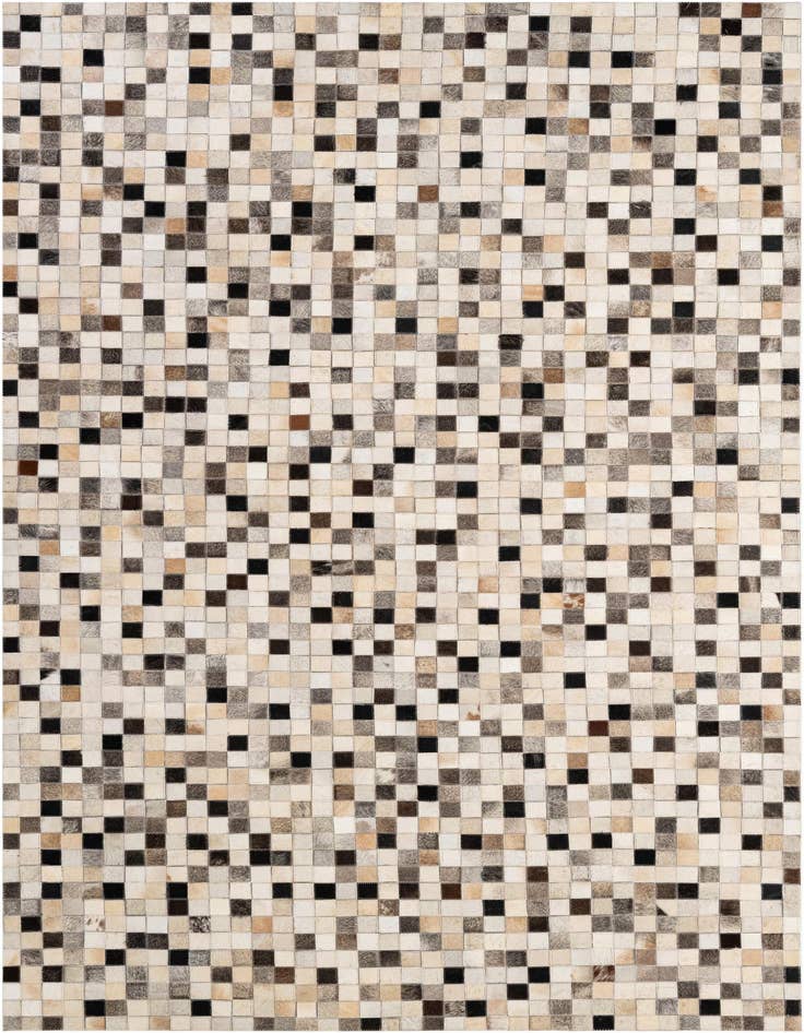 Detail image of 4' 11 x 8' 2 Cowhide - Patchwork Rug
