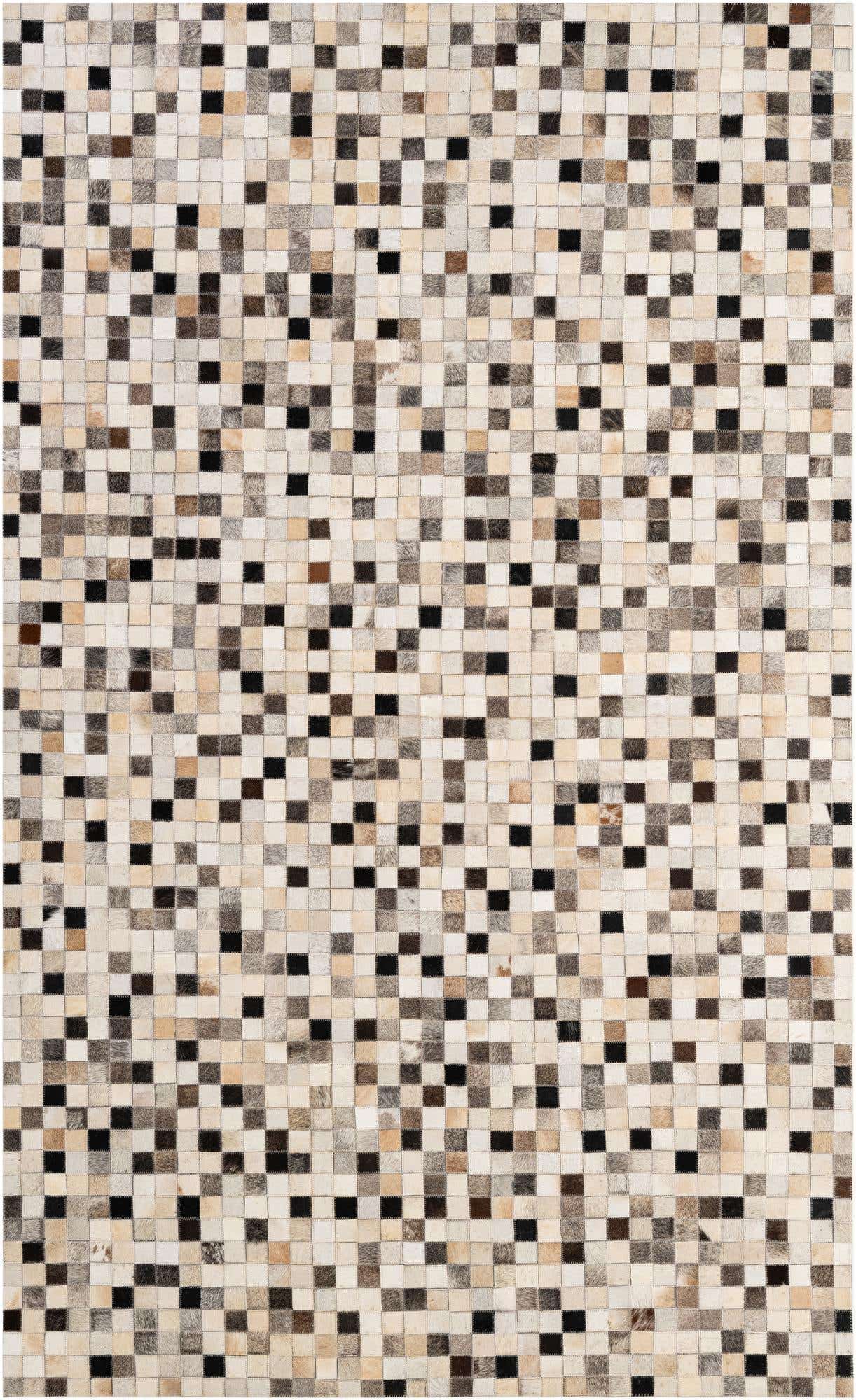 4' 11 x 8' 2 Cowhide - Patchwork Rug