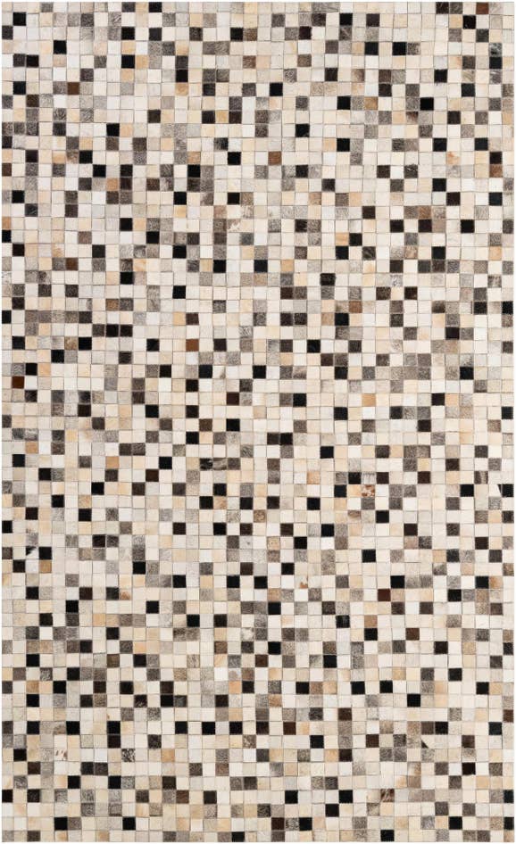 Detail image of 4' 11 x 8' 2 Cowhide - Patchwork Rug