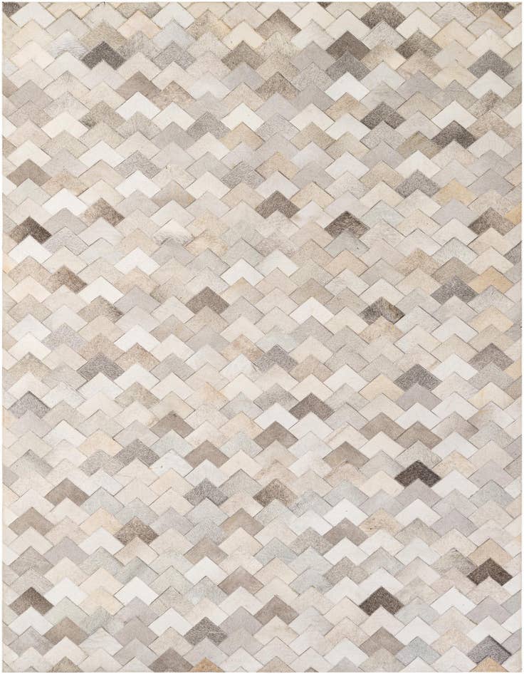 Detail image of 5' 3 x 8' 1 Cowhide - Patchwork Rug