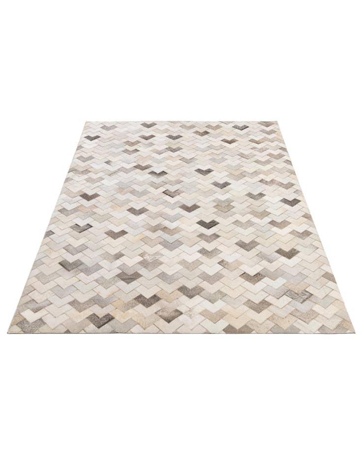 Detail image of 5' 3 x 7' 11 Cowhide - Patchwork Rug