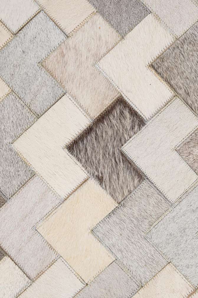 5' 3 x 7' 11 Cowhide - Patchwork Rug