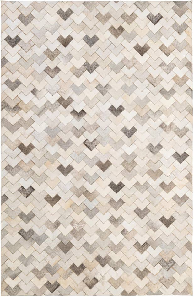 Detail image of 5' 3 x 7' 11 Cowhide - Patchwork Rug