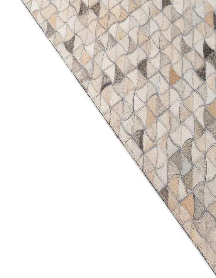 Detail image of 5' x 8' Cowhide - Patchwork Rug