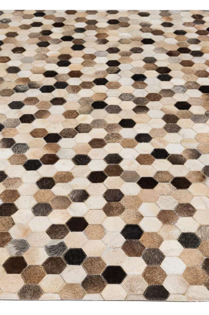 5' 1 x 8' Cowhide - Patchwork Rug