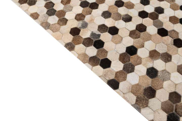 5' 1 x 8' Cowhide - Patchwork Rug