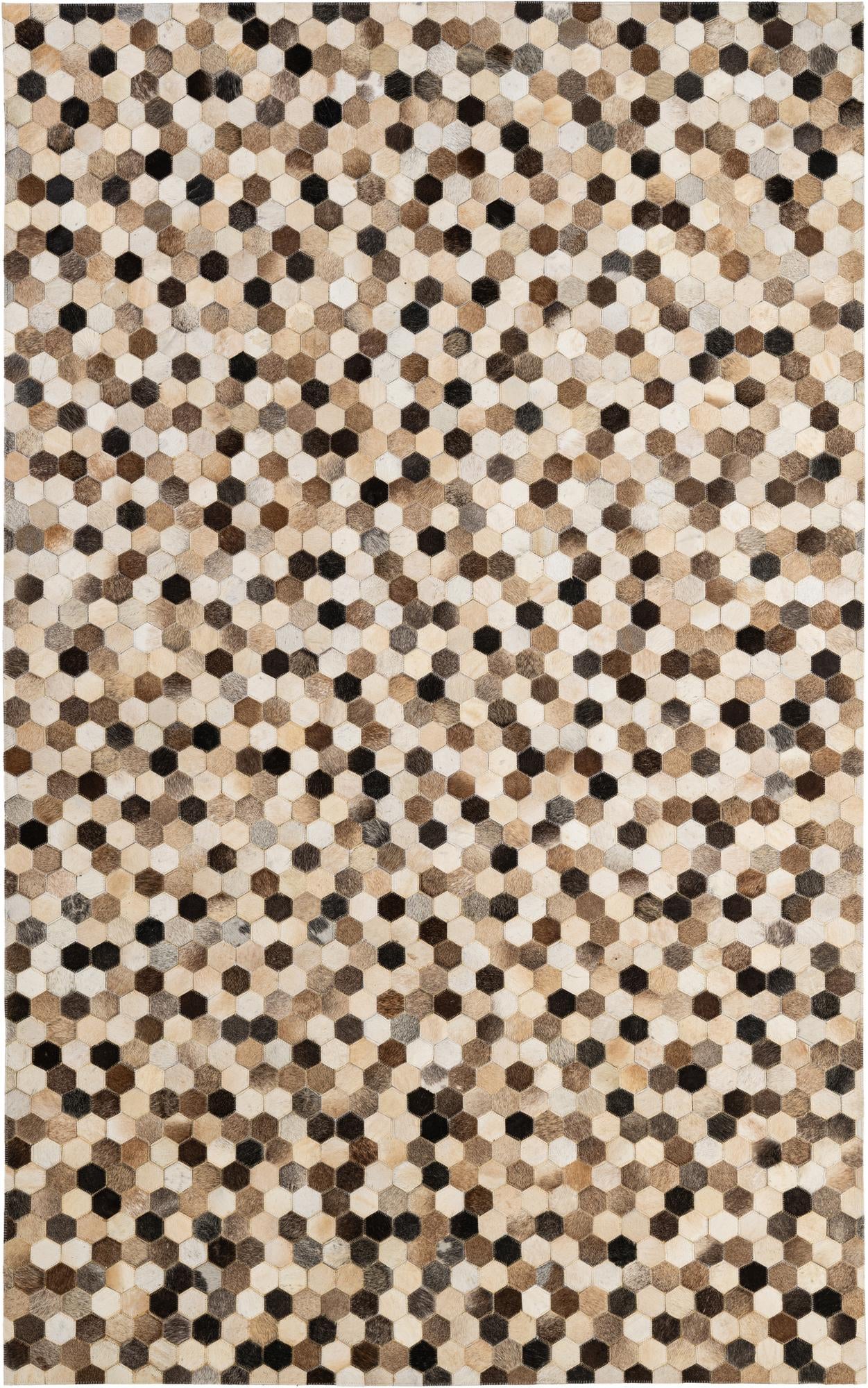 5' 1 x 8' Cowhide - Patchwork Rug