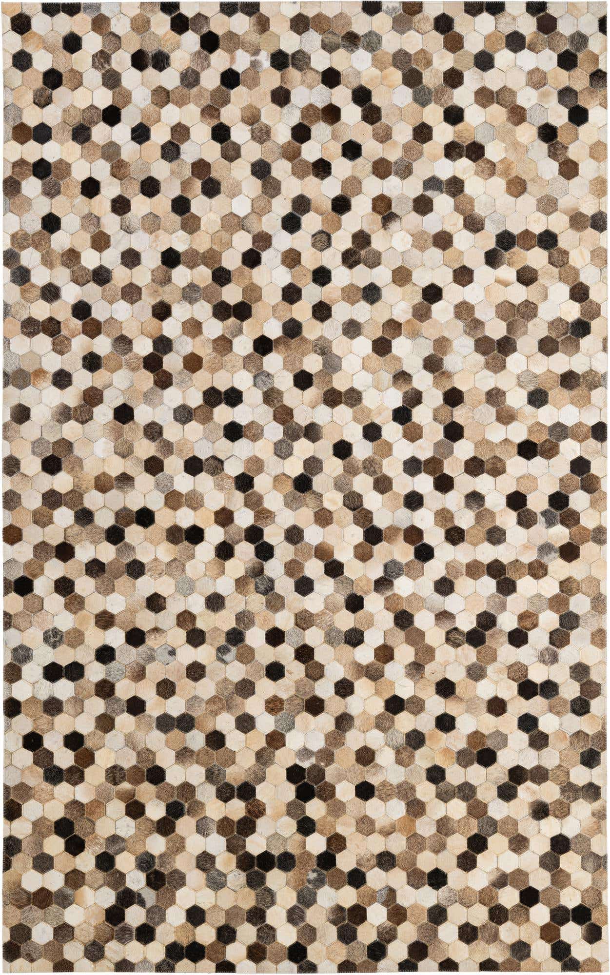 5' 1 x 8' Cowhide - Patchwork Rug