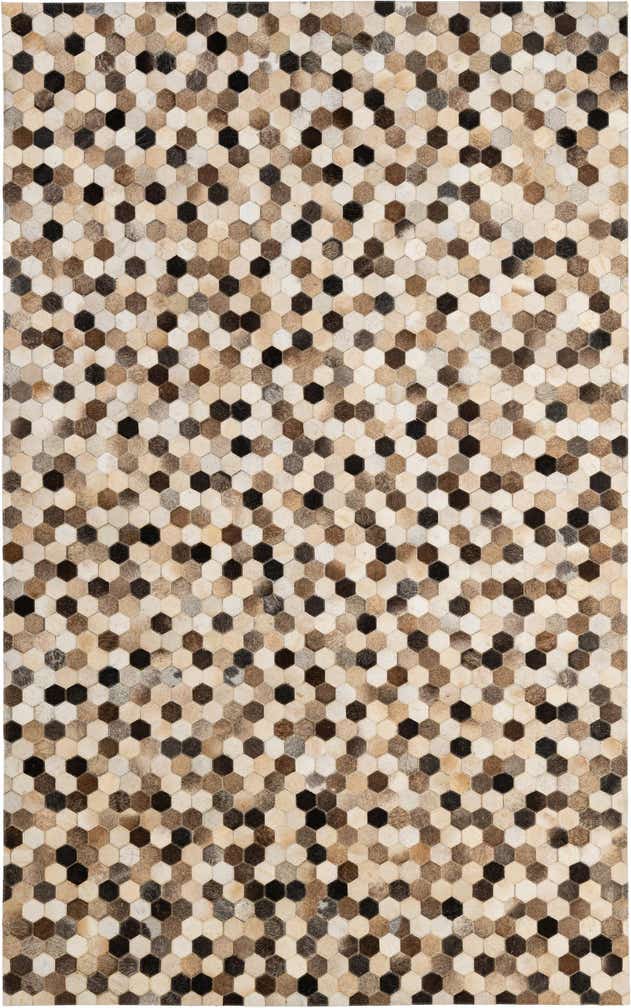 5' 1 x 8' Cowhide - Patchwork Rug