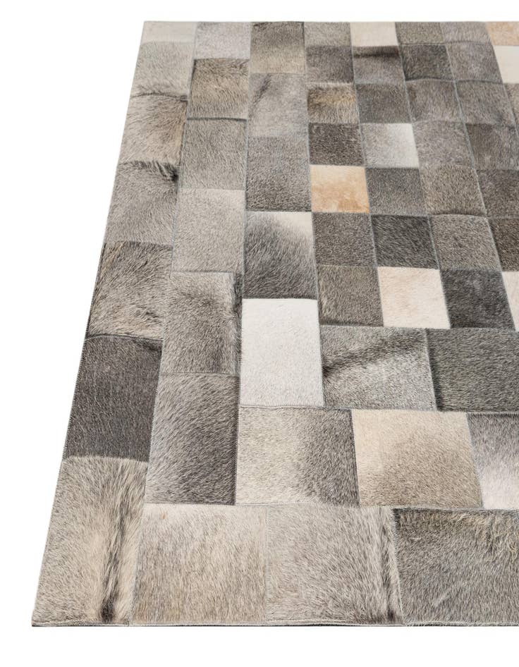 Detail image of 5' x 8' Cowhide - Patchwork Rug