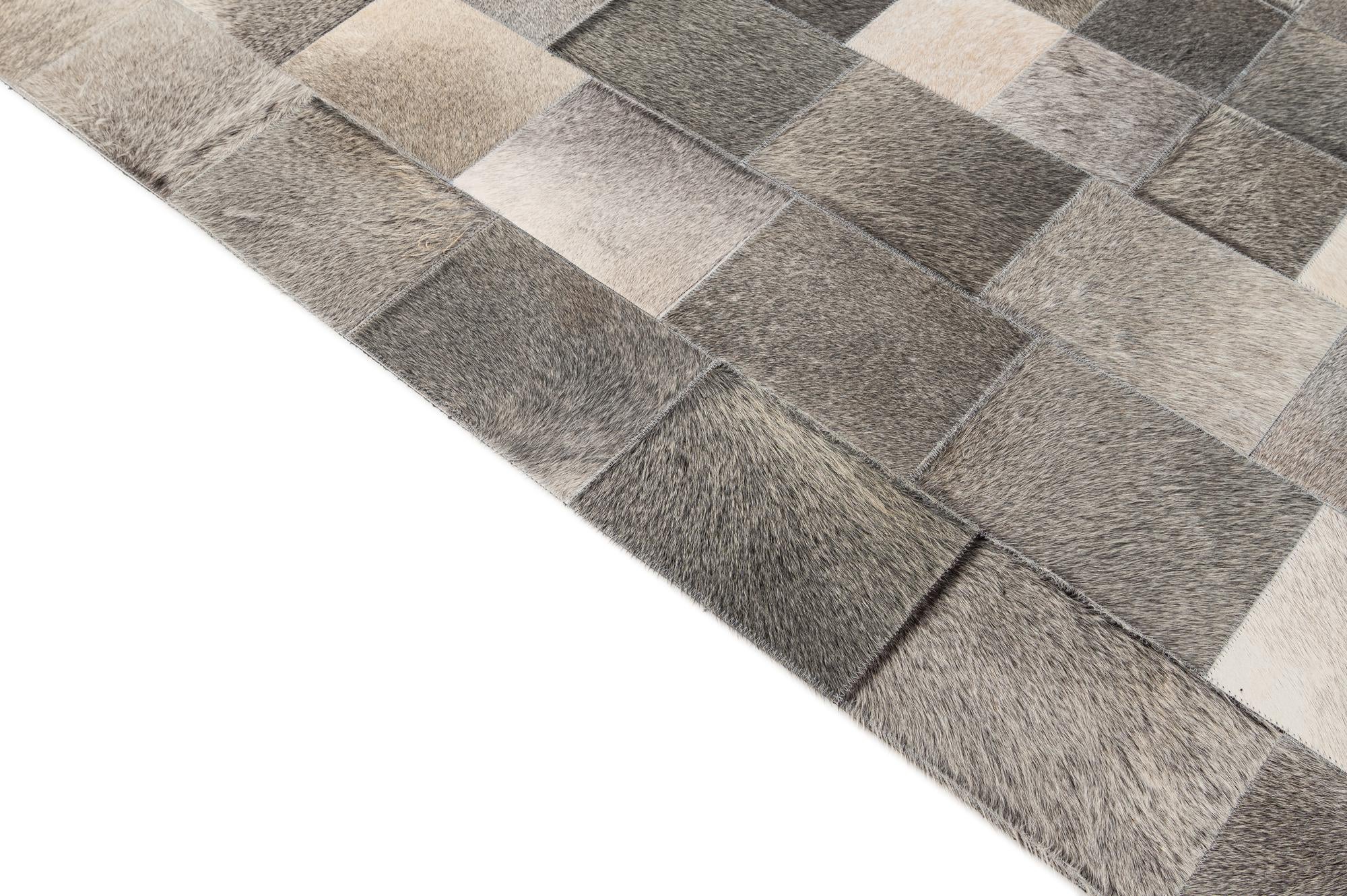 5' x 8' Cowhide - Patchwork Rug