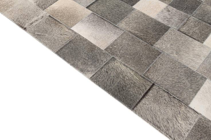 Detail image of 5' x 8' Cowhide - Patchwork Rug