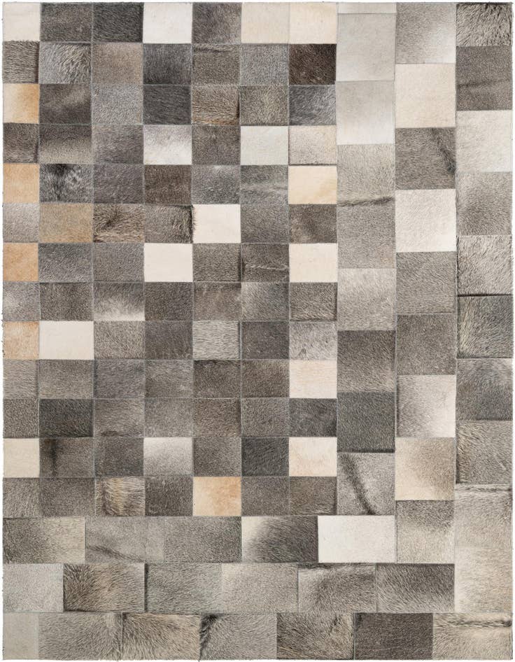 Detail image of 5' x 8' Cowhide - Patchwork Rug