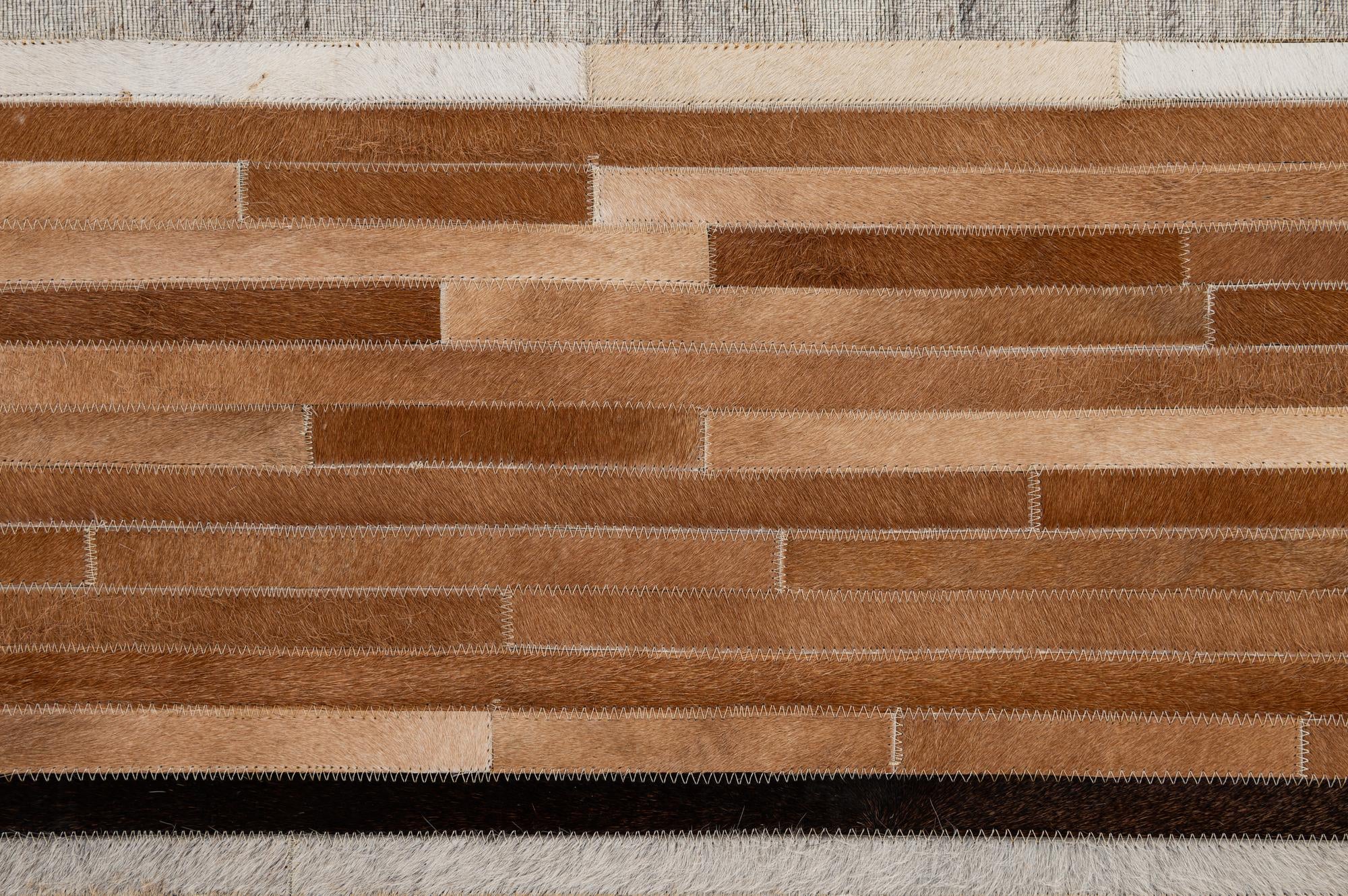 5' 1 x 8' Cowhide - Patchwork Rug