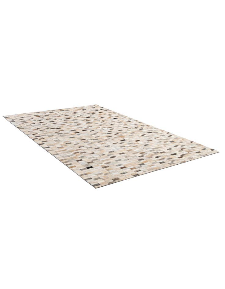 Detail image of 5' 1 x 8' 1 Cowhide - Patchwork Rug