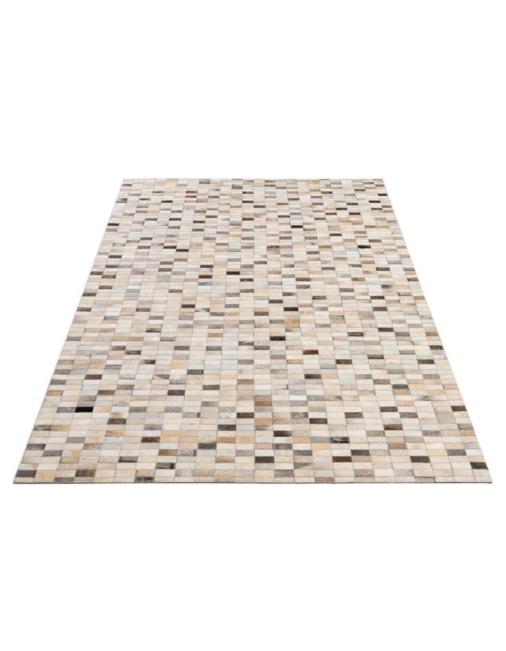 Detail image of 5' 1 x 8' 1 Cowhide - Patchwork Rug