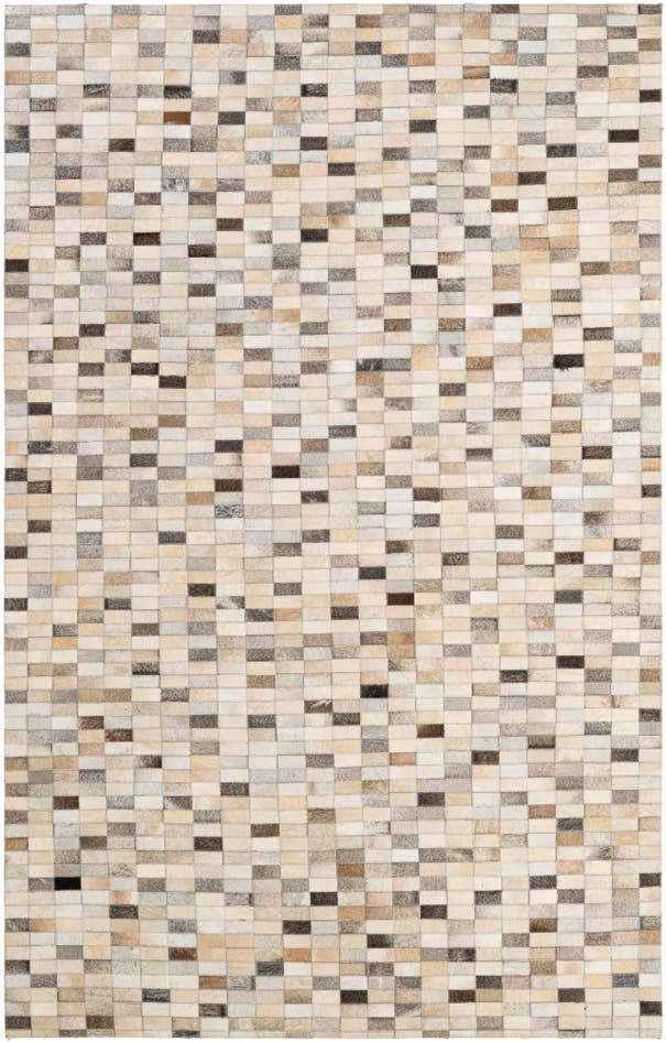 Detail image of 5' 1 x 8' 1 Cowhide - Patchwork Rug