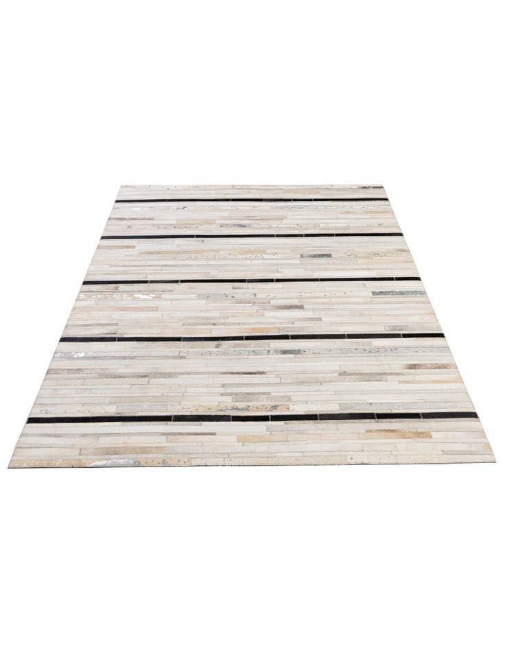 Detail image of 5' 2 x 8' 1 Cowhide - Patchwork Rug