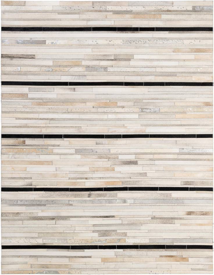 Detail image of 5' 2 x 8' 1 Cowhide - Patchwork Rug