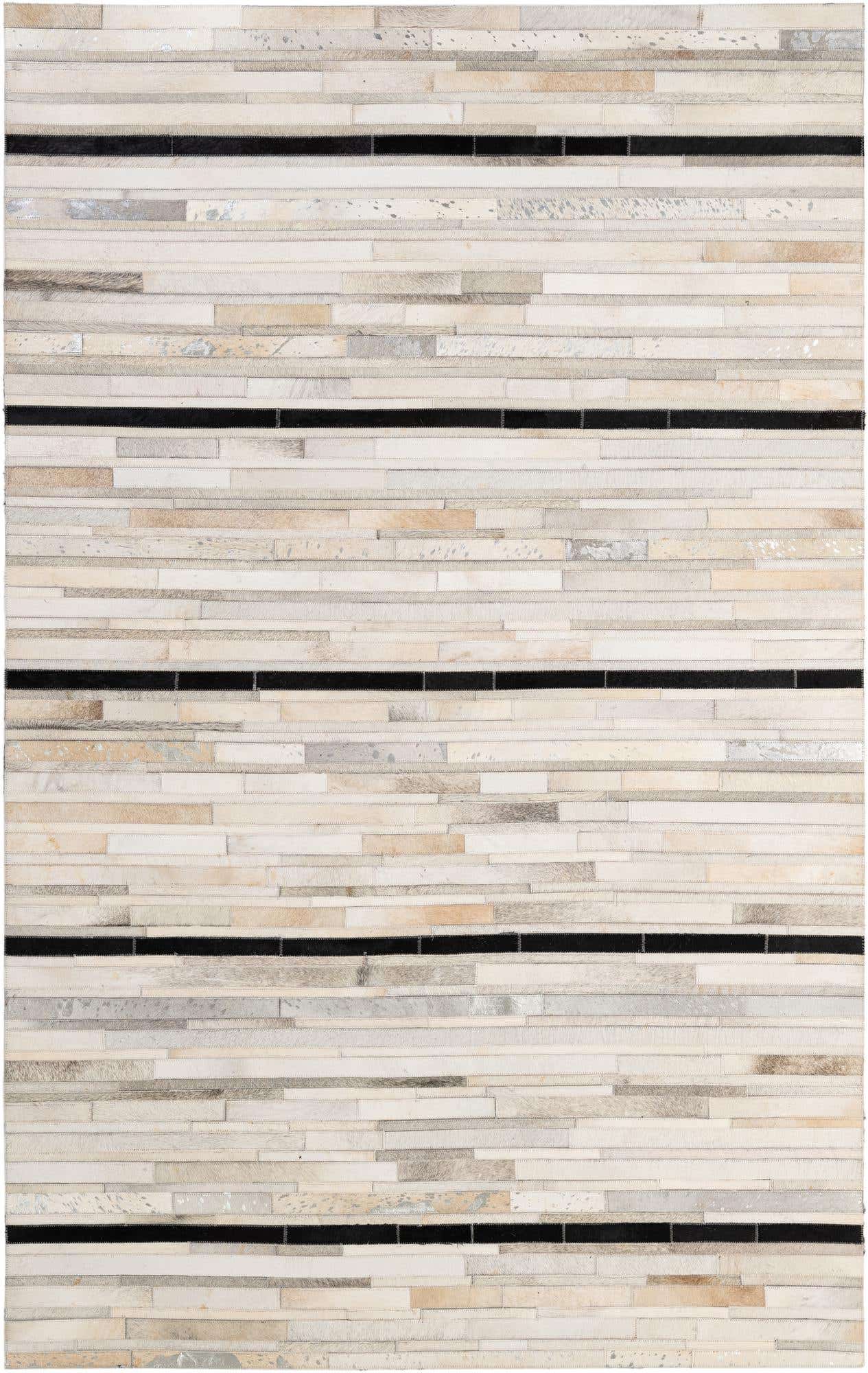 5' 2 x 8' 1 Cowhide - Patchwork Rug