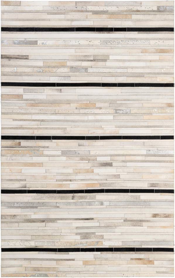 Detail image of 5' 2 x 8' 1 Cowhide - Patchwork Rug