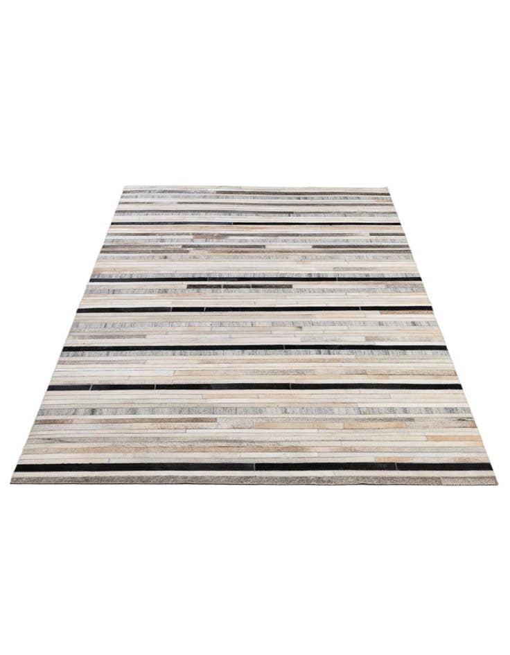 Detail image of 5' 1 x 8' 1 Cowhide - Patchwork Rug