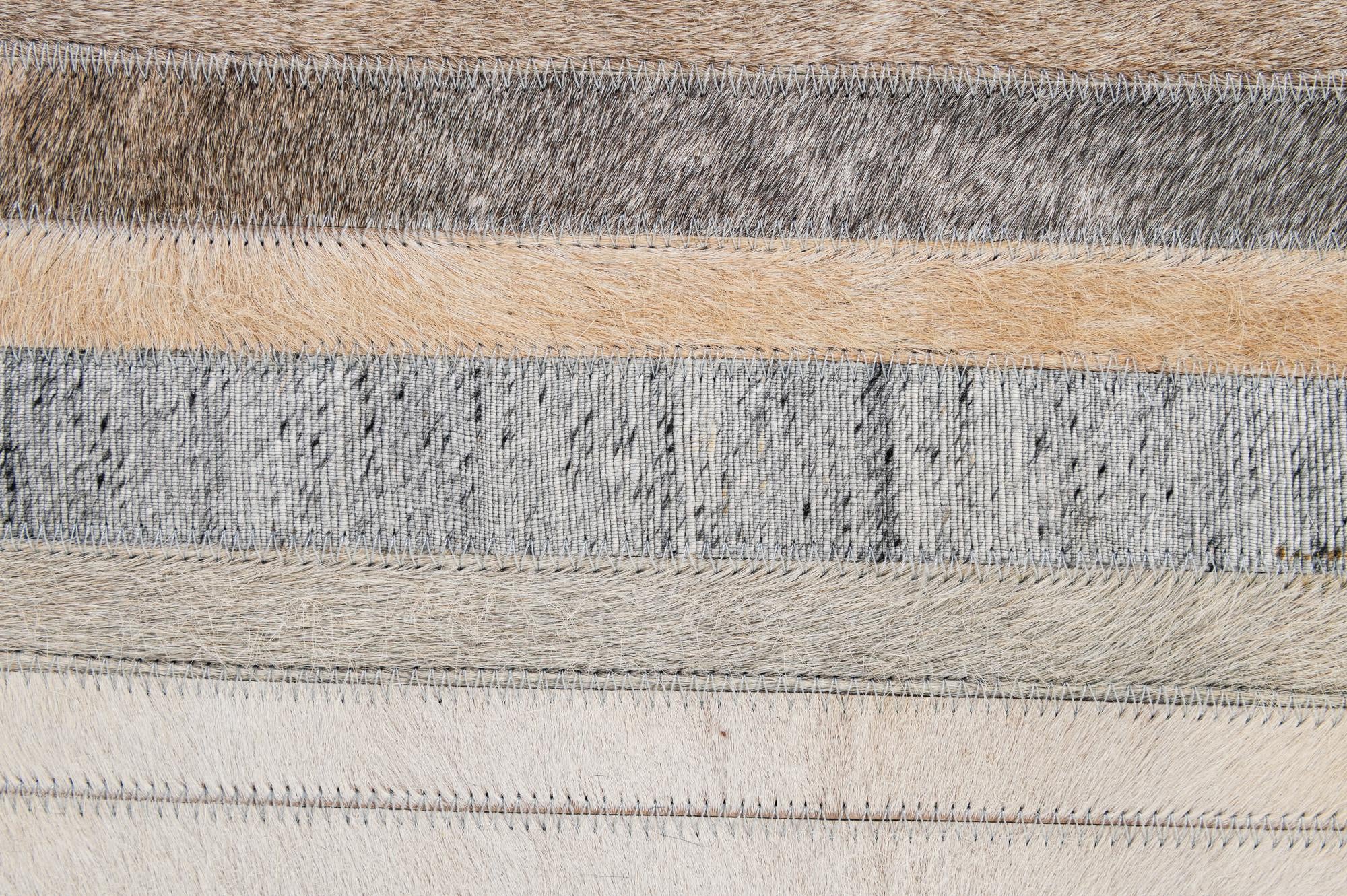5' 1 x 8' 1 Cowhide - Patchwork Rug