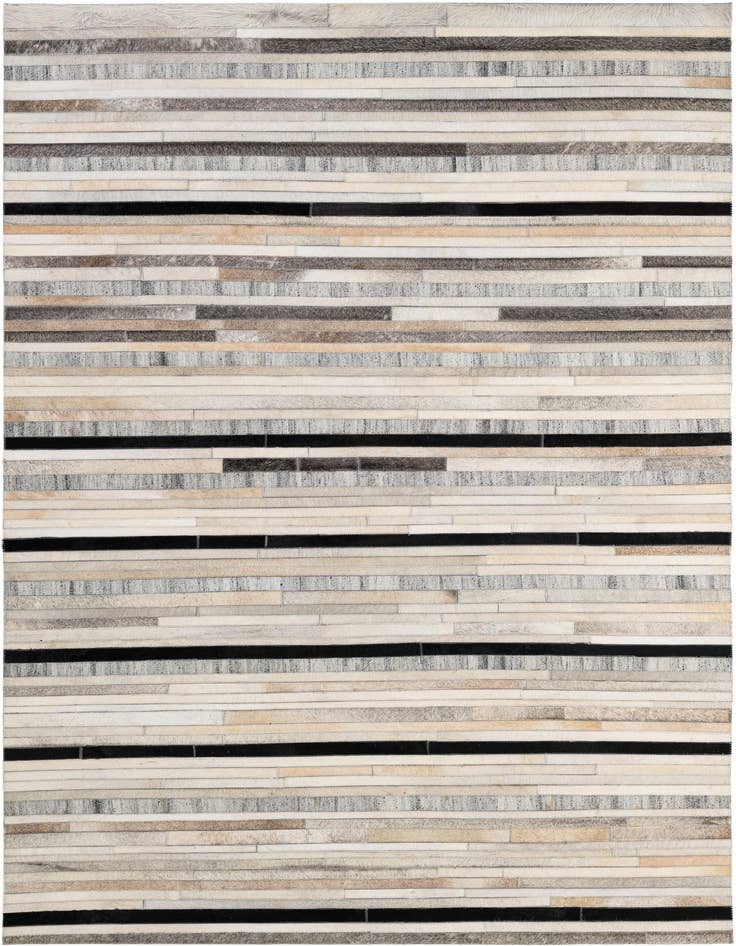 Detail image of 5' 1 x 8' 1 Cowhide - Patchwork Rug