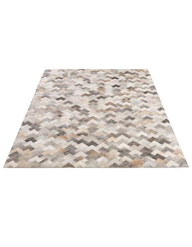 Detail image of 5' 7 x 7' 10 Cowhide - Patchwork Rug