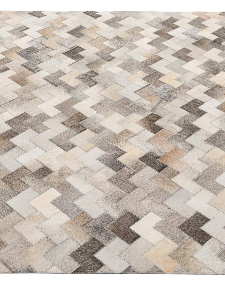 Detail image of 5' 7 x 7' 10 Cowhide - Patchwork Rug
