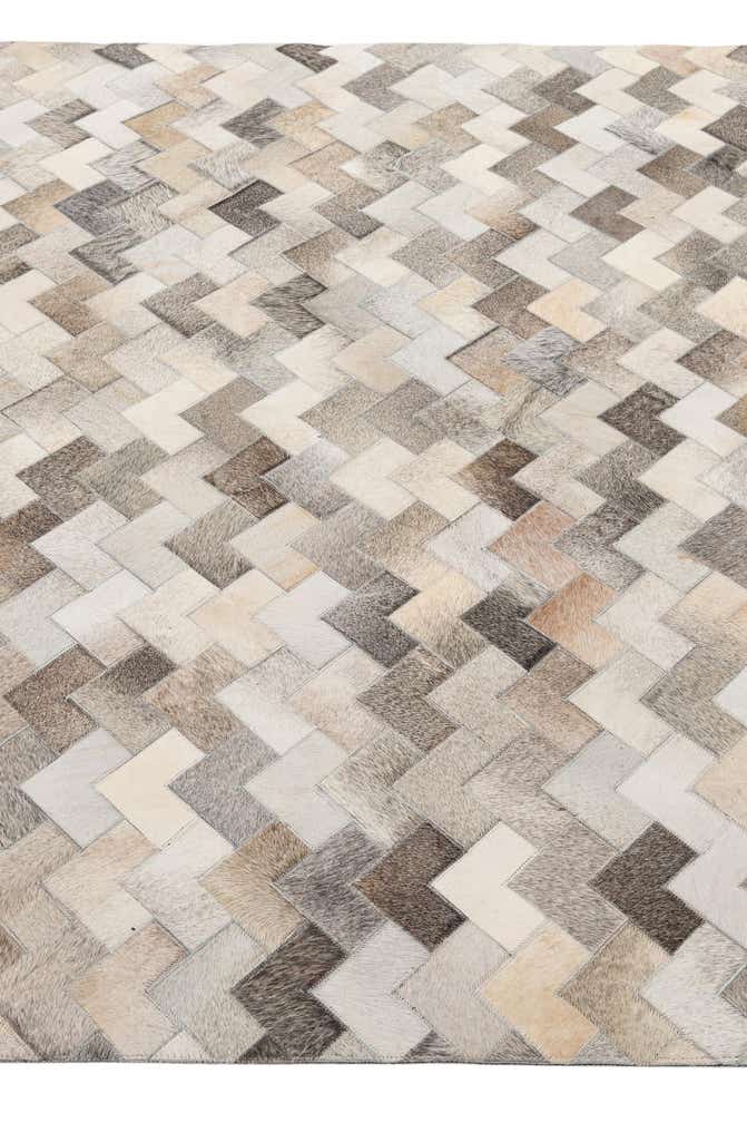 5' 7 x 7' 10 Cowhide - Patchwork Rug